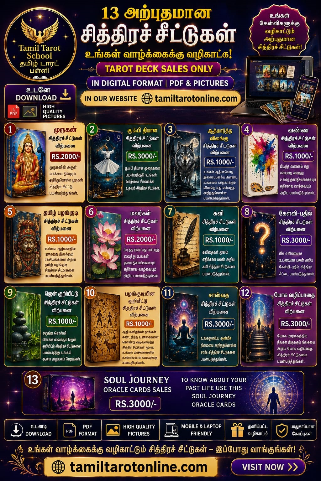 Tamil Tarot Deck Sales